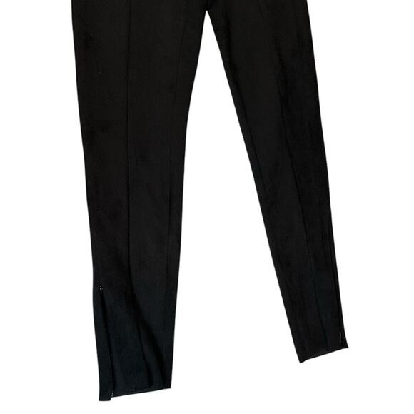 Zara NWT Legging Hi-Rise Black Size Small Side Zipper on Ankle & Waist Stretch - Picture 3 of 9